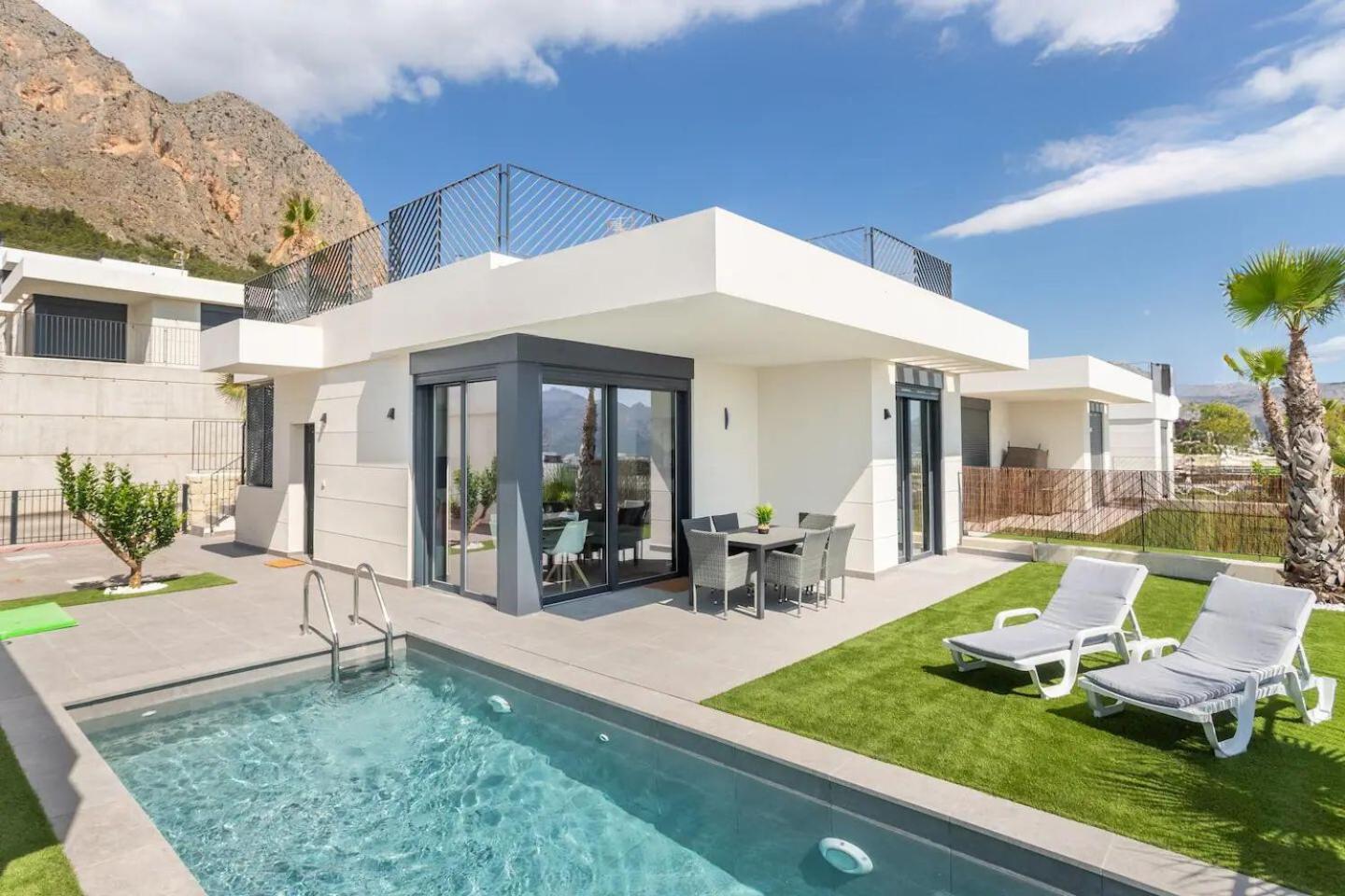 Villa Casa Con Piscina Privada Polop Exterior foto